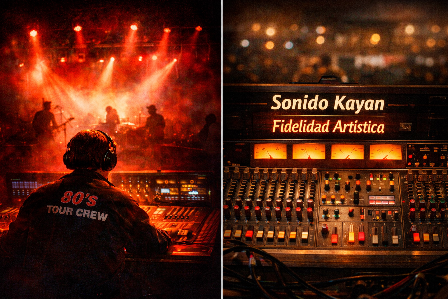 Operación de sonido, shows en vivo, eventos, TV