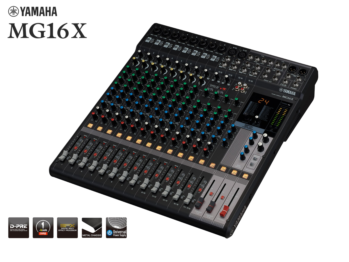 Consola de mezcla con efectos Yamaha MG16X